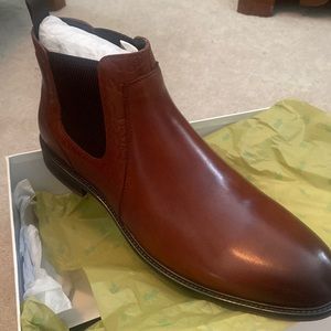 Men’s leather ankle boots 10.5 NEW